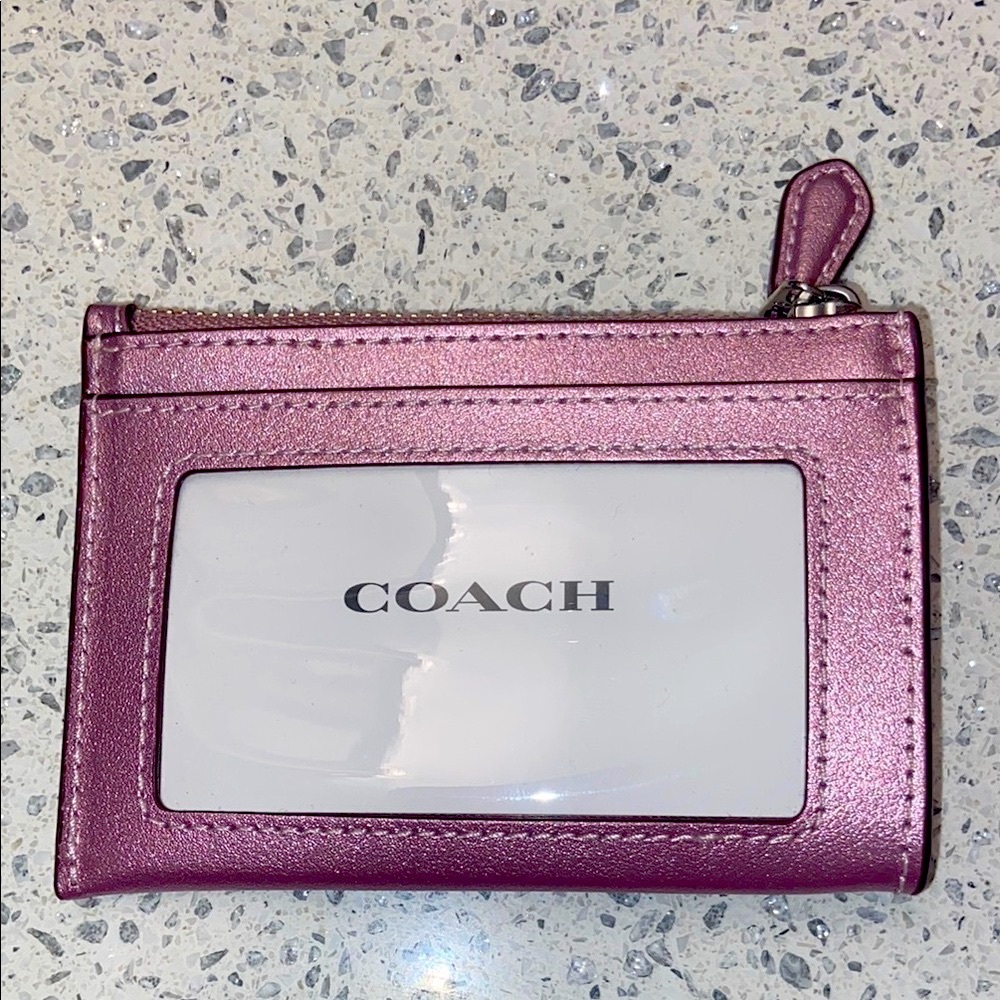 Coach Metallic Pink Cardholder - Picture 2 of 2
